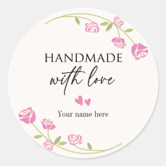 Personalizado fabricado à mão com adesivo de amor