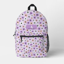 Personalizado Floral Retro Roxo Personalizado