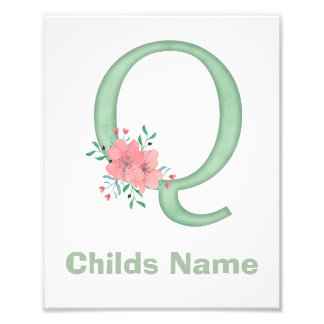 Personalizado - Letra Q Fotografia - Impressão