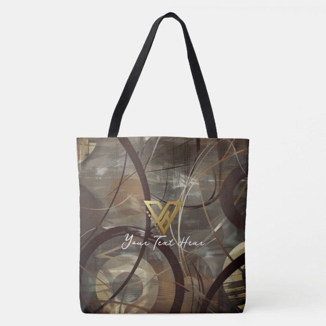 Personalizado: Marca de Tote Artista Moderna (Frente)