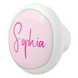 Personalizado Minimalista Nome Rosa