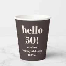 Personalizado Moderno e Ousado Terra Marrom para A