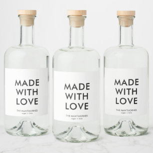 Personalizado Moderno Minimalista Feito Com Amor