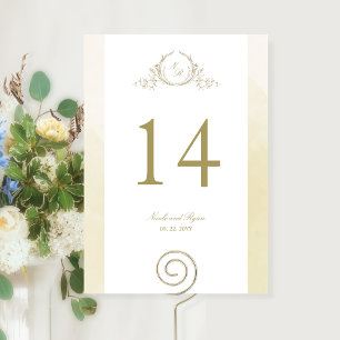 Personalizado, Monograma Chic Champanhe Casamento