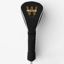 Personalizado Monograma preto e branco