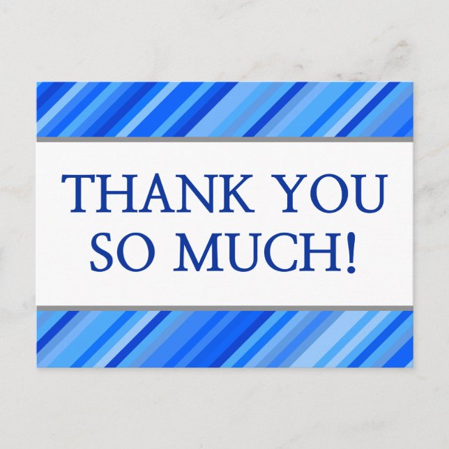 Personalizado "MUITO OBRIGADO!" Cartão Postal (Frente)