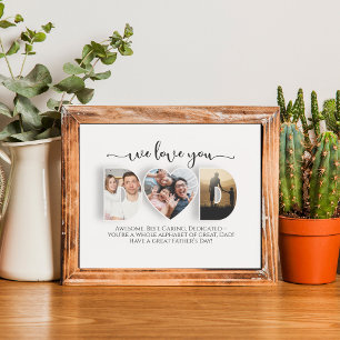 Personalizado Nós Te Amo Poster Pai