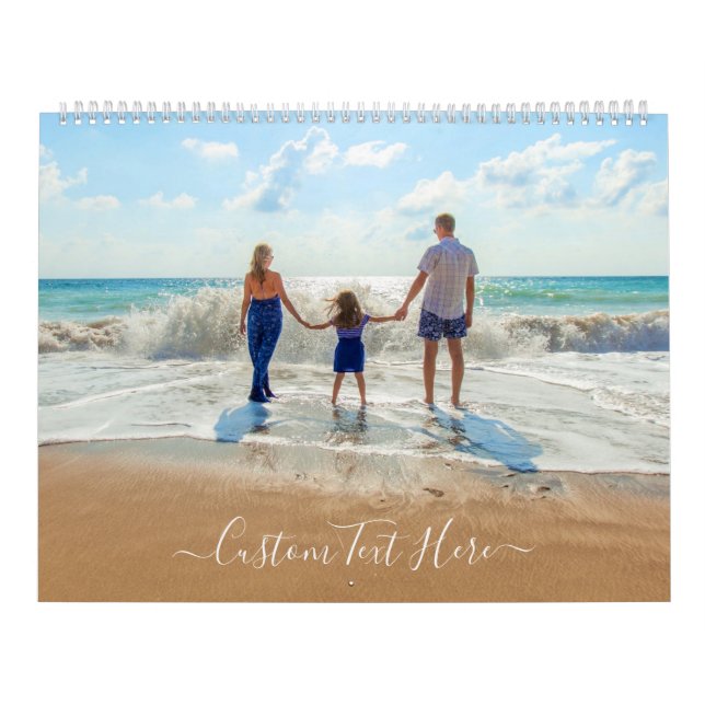 Personalizado o Calendário de Fotografias com Text (Capa)