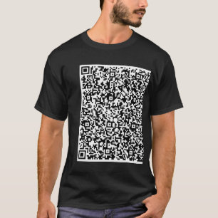 Personalizado o seu Design QR Code T-Shirt Modelo