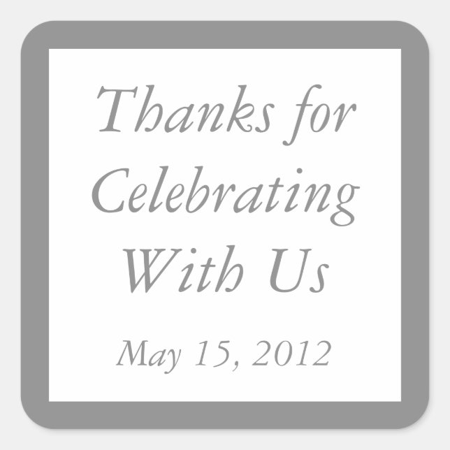 Personalizado - Obrigado Autocolantes e Etiquetas  (Frente)