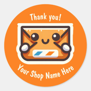 Personalizado Obrigado Autocolantes para Pequenas 