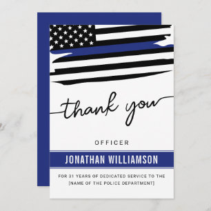 Personalizado Obrigado Policial Presente