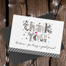 Personalizado Obrigado por ser meu cartão de amigo