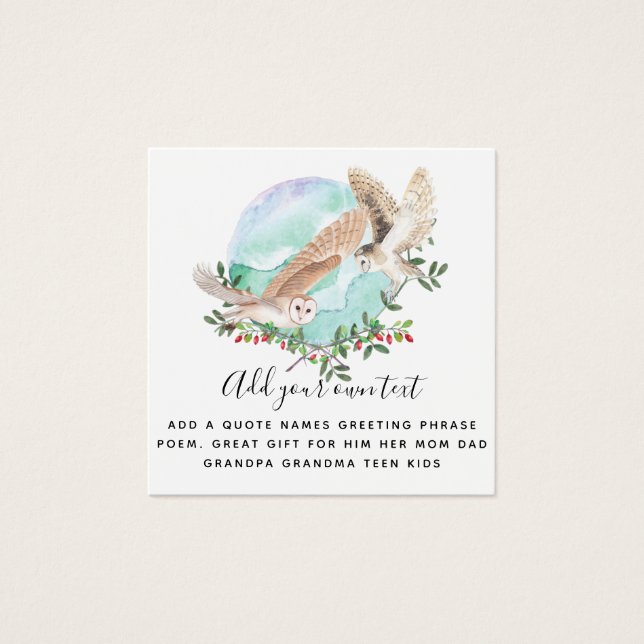 Personalizado OWLS (Frente)