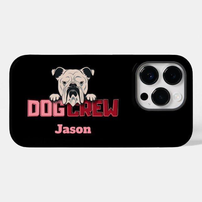 Personalizado para Buldogue da Tripulação de Cães (Verso (horizontal))