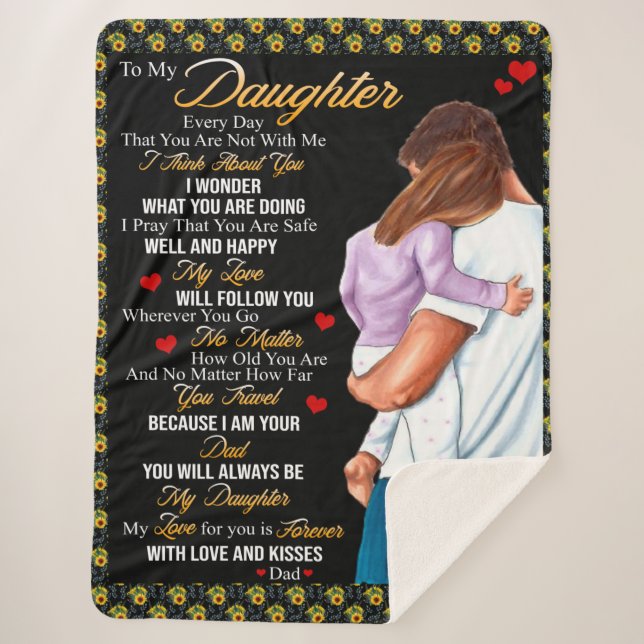 Personalizado Para Meu Cobertor De Filha, (Frente)