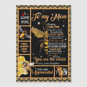 Personalizado Para Minha Mãe Amor Da Filha Abelha