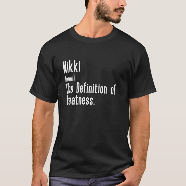 Personalizado Para Nikki - Camisa Engraçada Com O  (Frente)