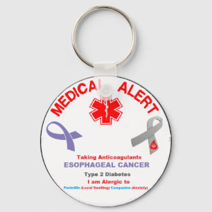 Personalizado Para O Chaveiro De Alerta Médico Rob