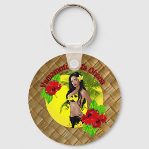 Personalizado Para Yamamoto Hula Ohana Chaveiro La