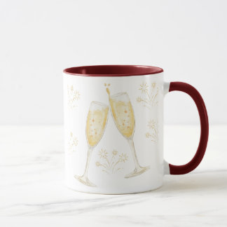 personalizado, personalizada, ano novo, caneca de
