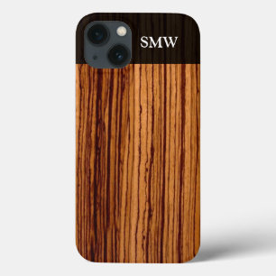 Personalizado Personalizado Faux Zebra Wood Grain