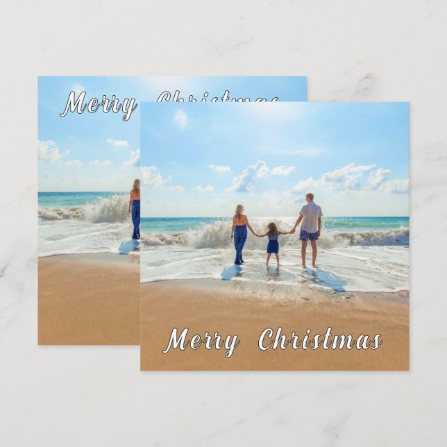 Personalizado Personalizado Seu Cartão De Natal De (Frente/Verso)