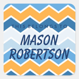 Personalizado Pertence Ao Adesivo Quadrado