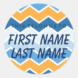 Personalizado Pertence Ao Adesivo Redondo