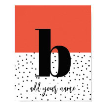 PERSONALIZADO - Poster - Minúscula b