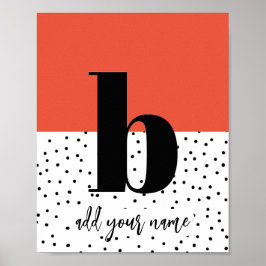 PERSONALIZADO - Poster - Minúscula b