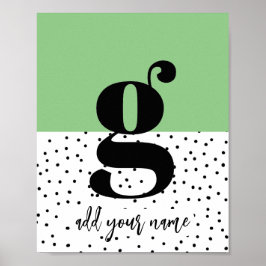 PERSONALIZADO - Poster - Minúsculas g