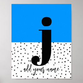 PERSONALIZADO - Poster - Minúsculas j