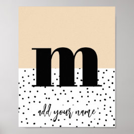 PERSONALIZADO - Poster - Minúsculas m