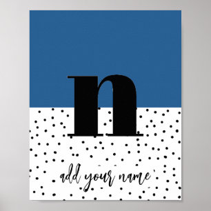 PERSONALIZADO - Poster - Minúsculas n