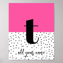 PERSONALIZADO - Poster - Minúsculas t