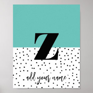 PERSONALIZADO - Poster - Minúsculas z