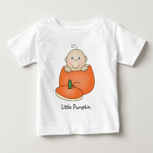 Personalizado pouco t-shirt da abóbora (Frente)