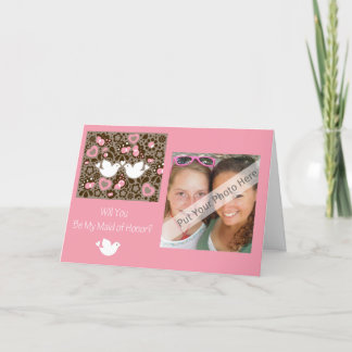 Personalizado Seja Meu Convite Fotográfico Madrinh