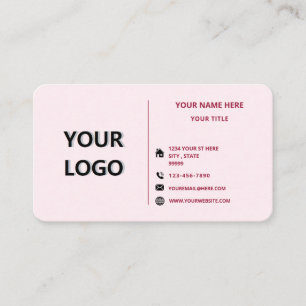 Personalizado seu Cartão de visita com informações