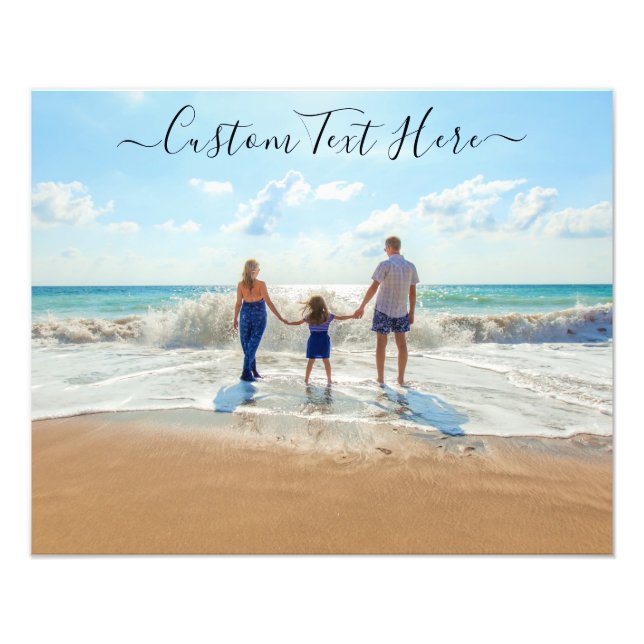 Personalizado seu Impressão de Fotografias com Tex (Frente)