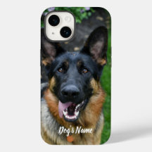 Personalizado seu nome e foto do cão do German she