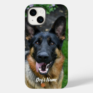 Personalizado seu nome e foto do cão do German she
