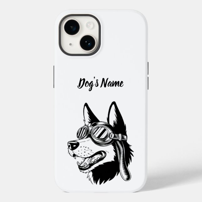 Personalizado seu nome e foto do cão do German she (Verso)
