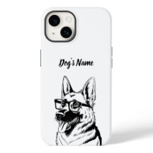 Personalizado seu nome e foto do cão do German she