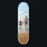 Personalizado seu skate de fotos e texto personali<br><div class="desc">Tabuleiro de Texto e Fotografias Personalizadas - Exclusivo da sua Família/Amigos Personalizados do Design ou Presente de Painéis Pessoais - Adicione a sua Fotografia / Texto / Nome / mais - Redimensione e mova ou remova e adicione elementos / imagem com a ferramenta Personalização! Escolha fonte / tamanho / cor!...</div>