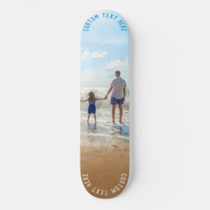 Personalizado seu skate de fotos e texto personali