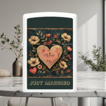 Personalizado Sr. e Sra. Recém-Casados Vintage Flo