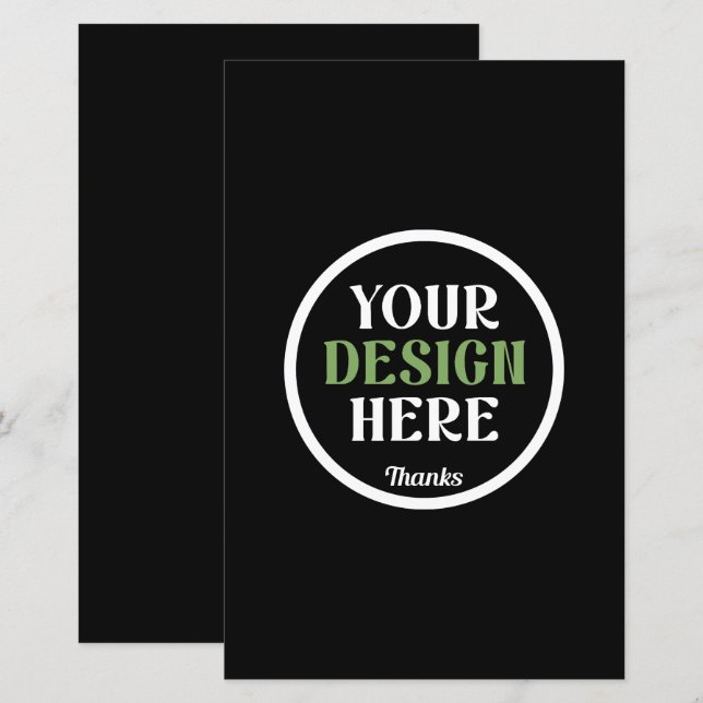 personalizado, único, elegante e minimalista hersh (Frente/Verso)