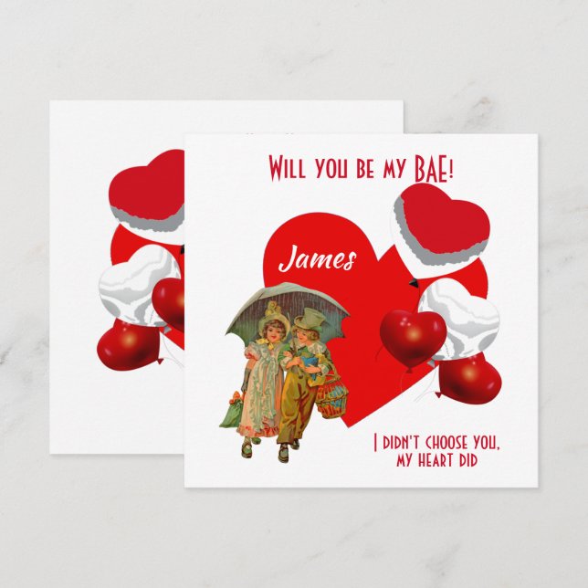 Personalizado Você Será O Meu Garoto Básico (Frente/Verso)